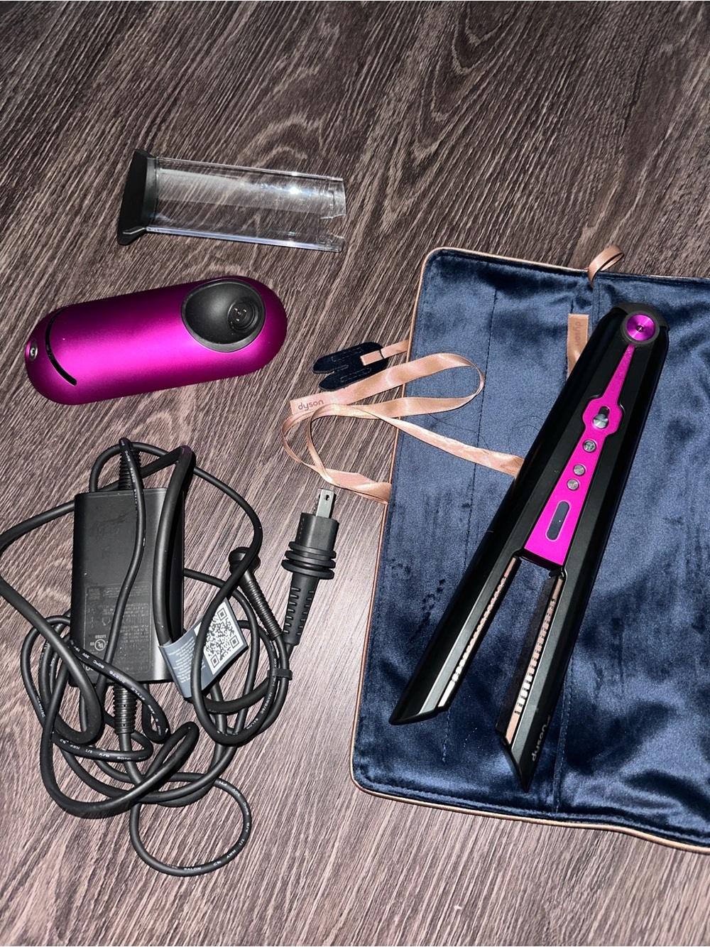 Dyson Hair Straightener with Charger & Case (used once).